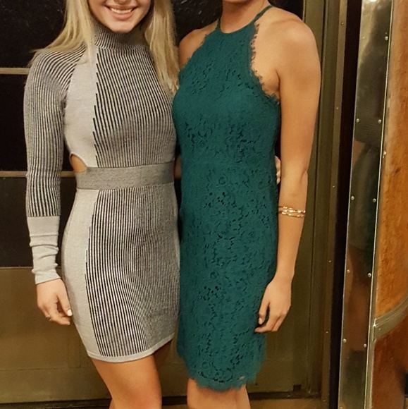 LOFT Dresses & Skirts - Green lace dress